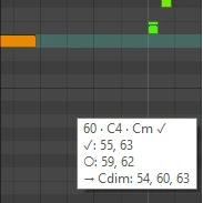 Chord Guide — Helfer für REAPER: Oberfläche