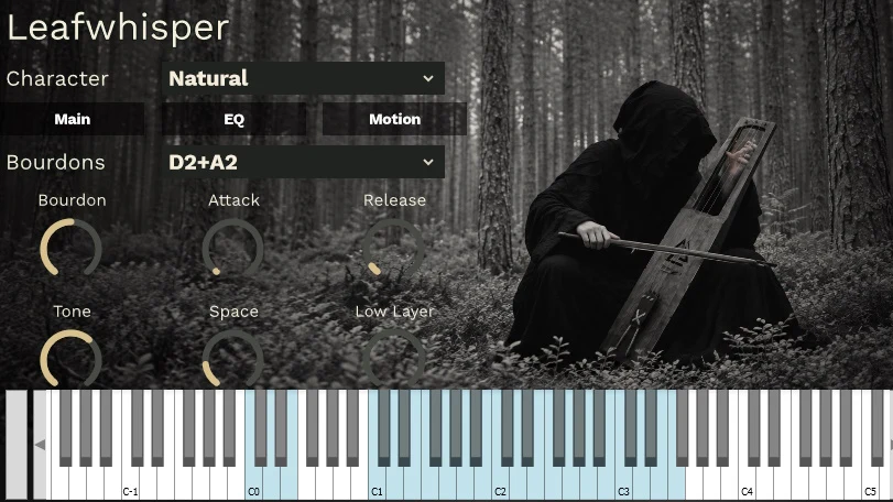 Leafwhisper — Talharpa: Oberfläche